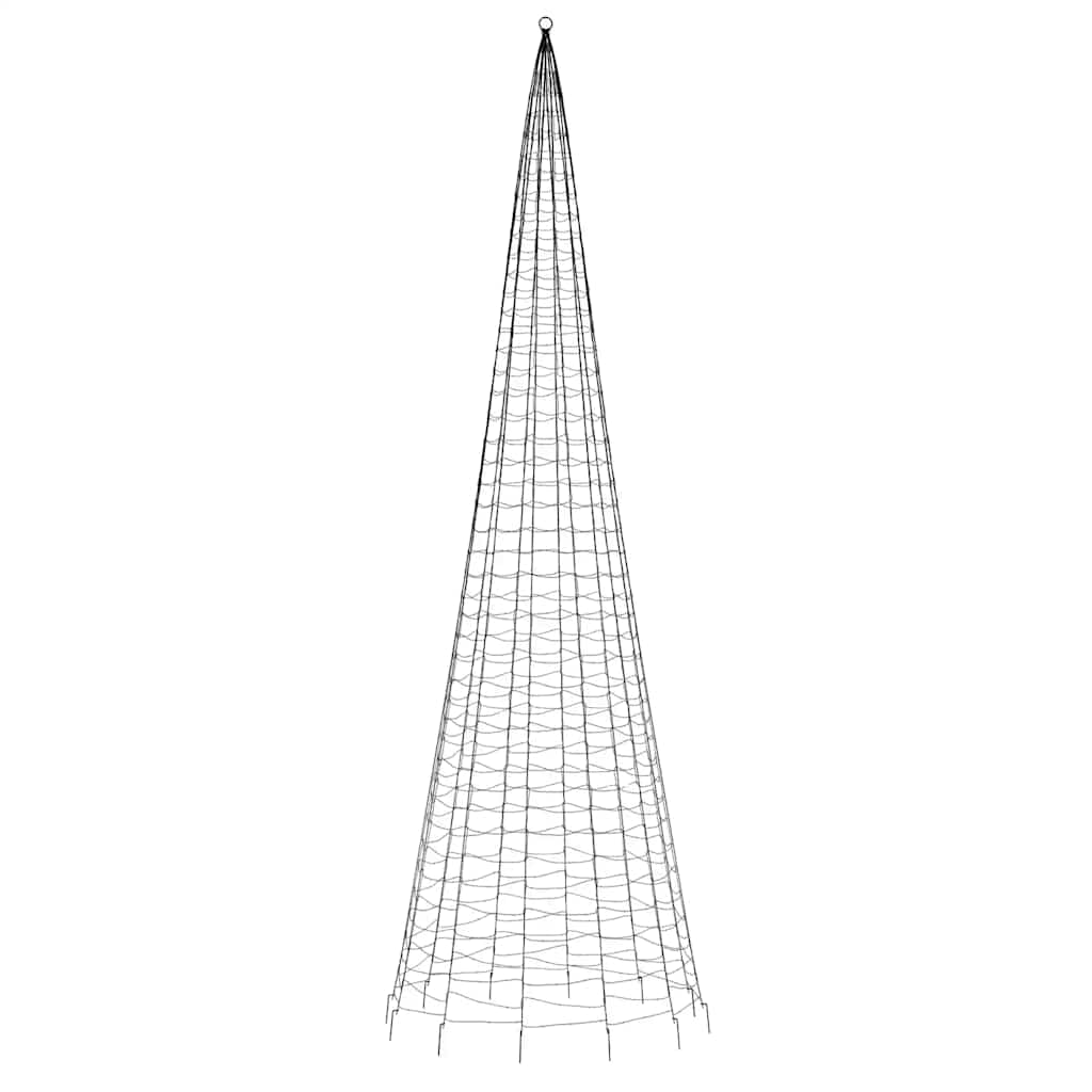 LED-juletræ 1534 LED'er 500 cm blåt lys