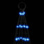 LED-juletræ 1534 LED'er 500 cm blåt lys