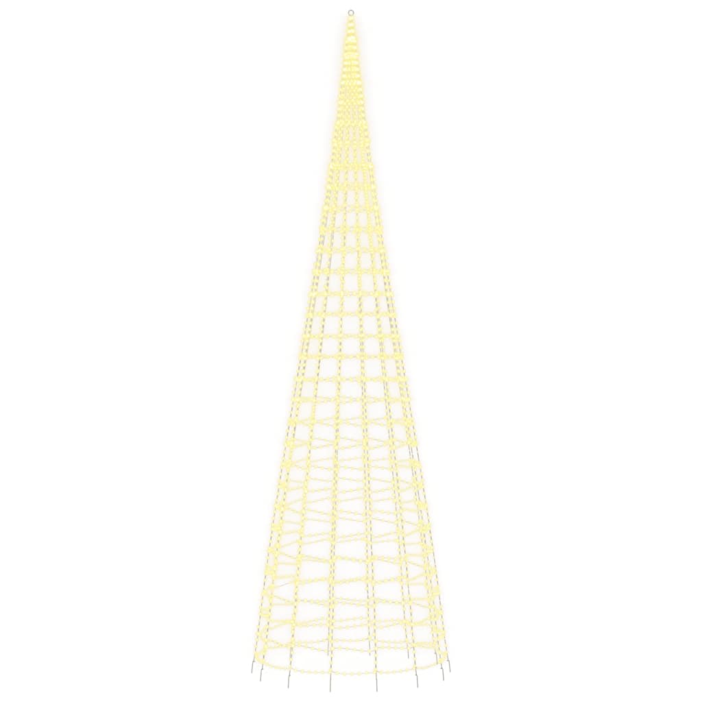 LED-juletræ 3000 LED'er 800 cm varmt hvidt lys