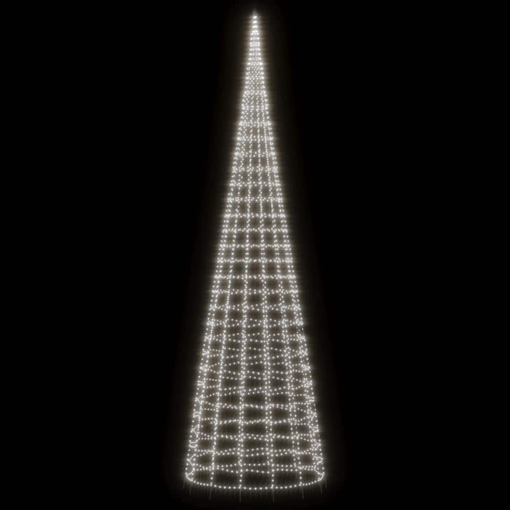 LED-juletræ 3000 LED'er 800 cm koldt hvidt lys