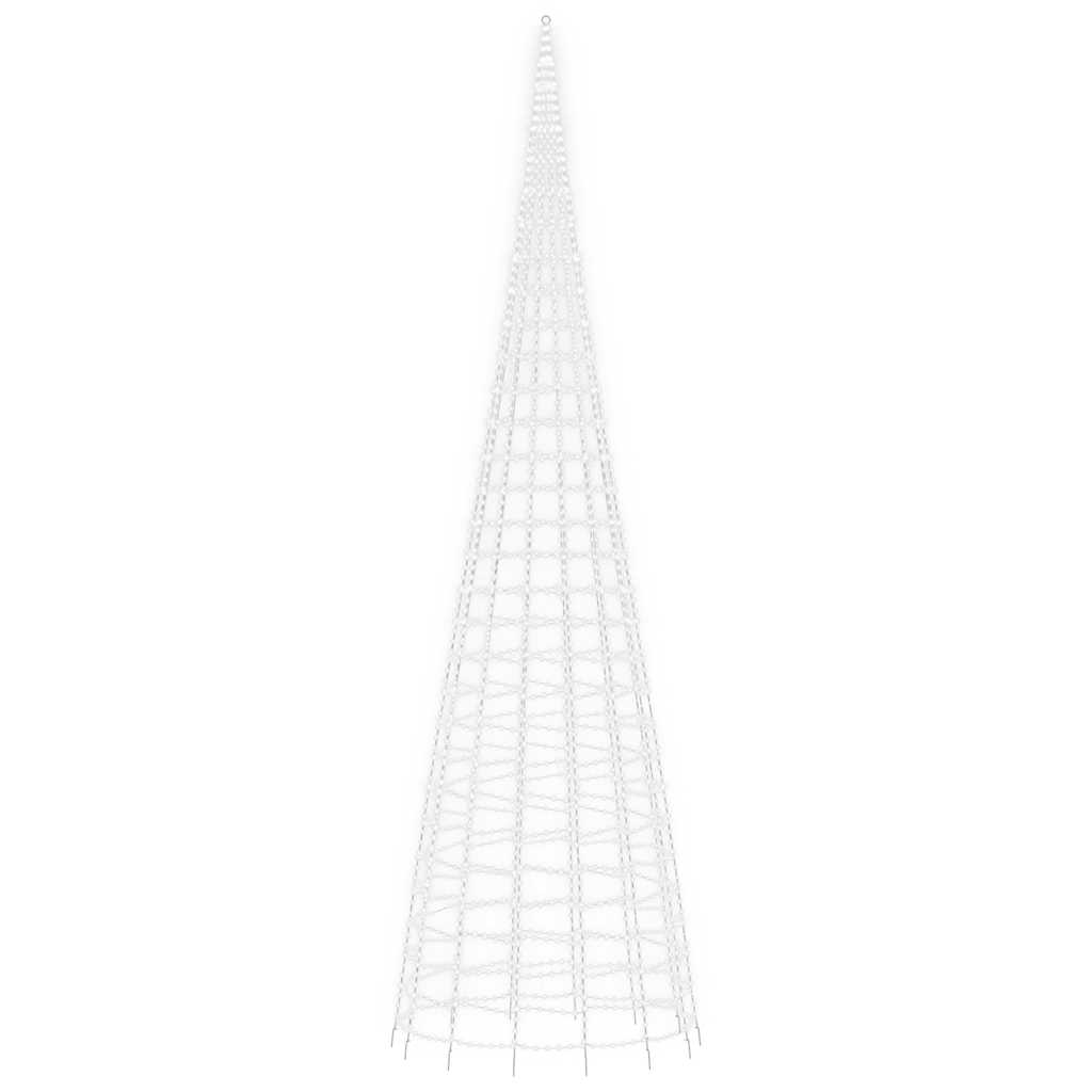 LED-juletræ 3000 LED'er 800 cm koldt hvidt lys