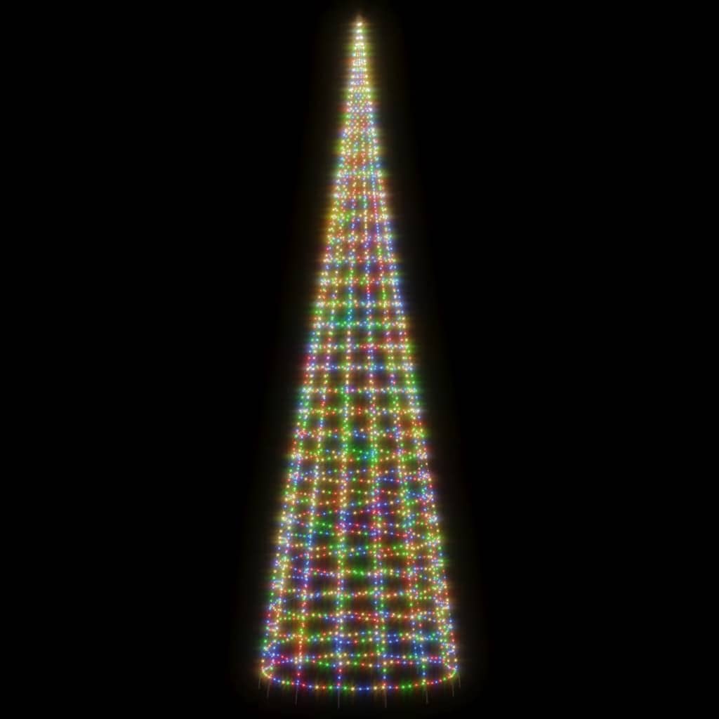 LED-juletræ 3000 LED'er 800 cm flerfarvet lys