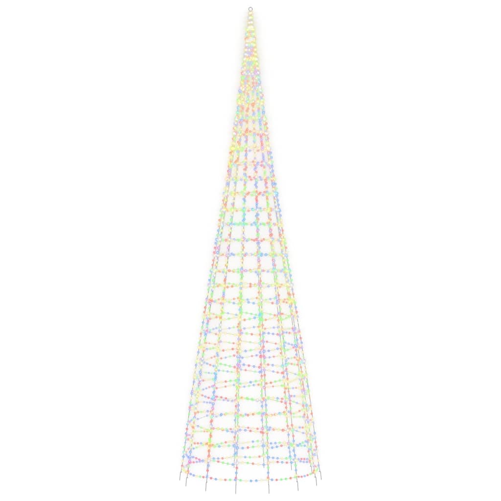 LED-juletræ 3000 LED'er 800 cm flerfarvet lys