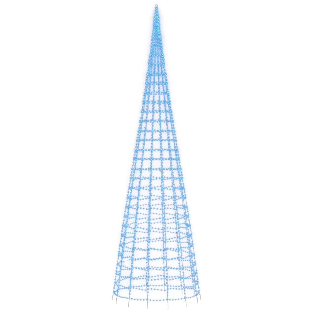 LED-juletræ 3000 LED'er 800 cm blåt lys