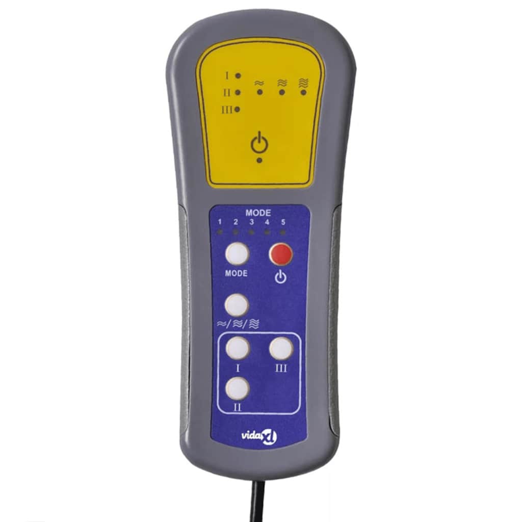 massagestol med fodstøtte stof sort