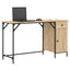 computerbord 131x48x75 cm konstrueret træ sonoma-eg