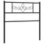 udskiftningsgavl 75 cm metal sort