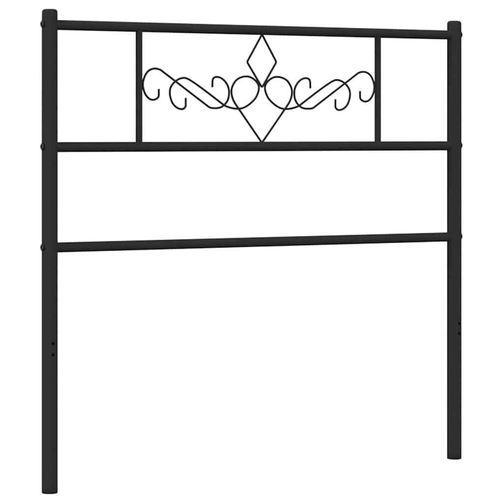 udskiftningsgavl 75 cm metal sort