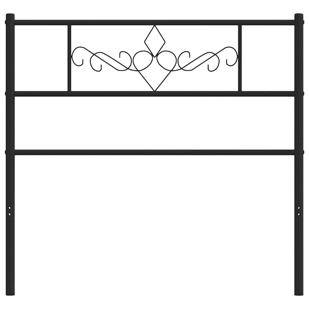 udskiftningsgavl 75 cm metal sort