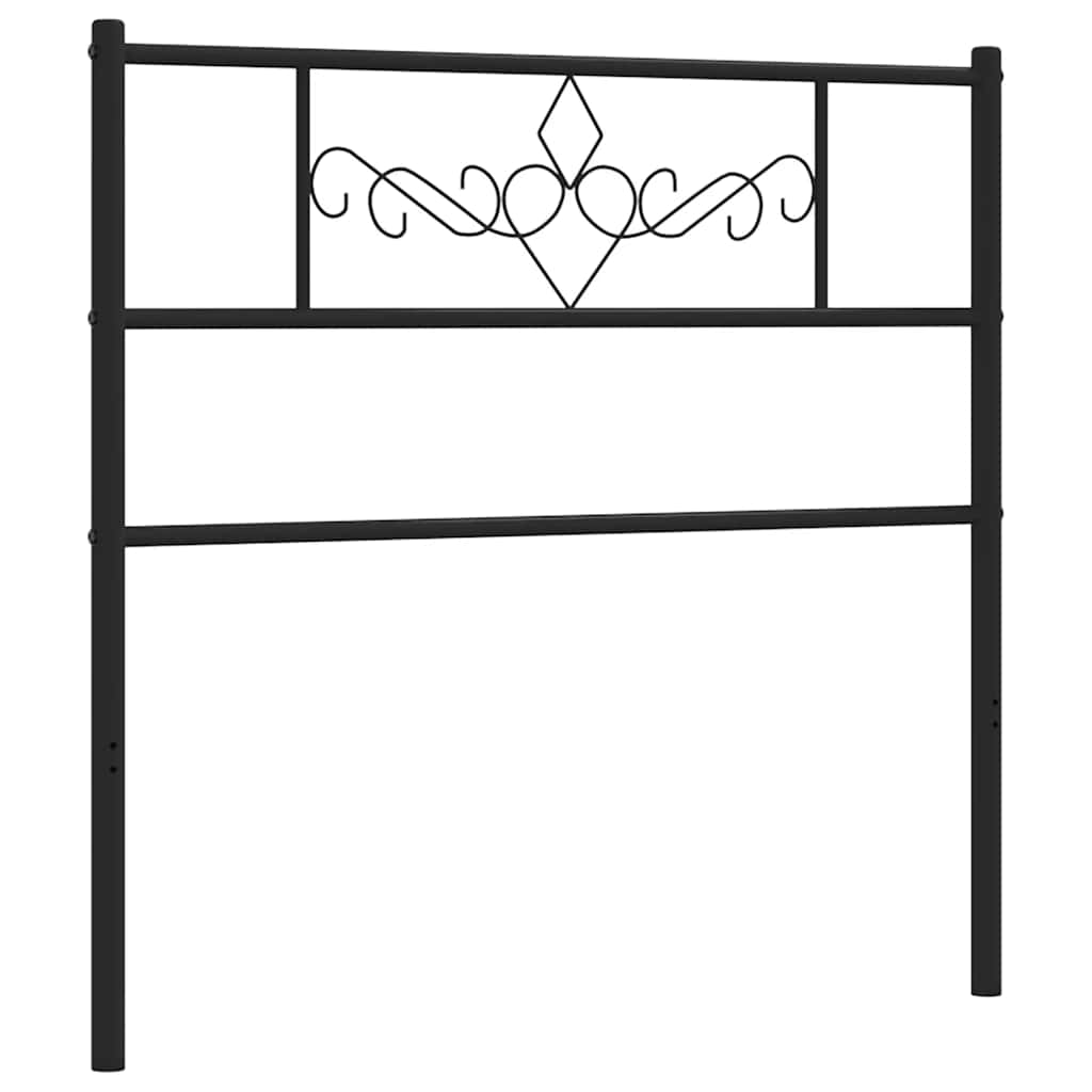 udskiftningsgavl 75 cm metal sort