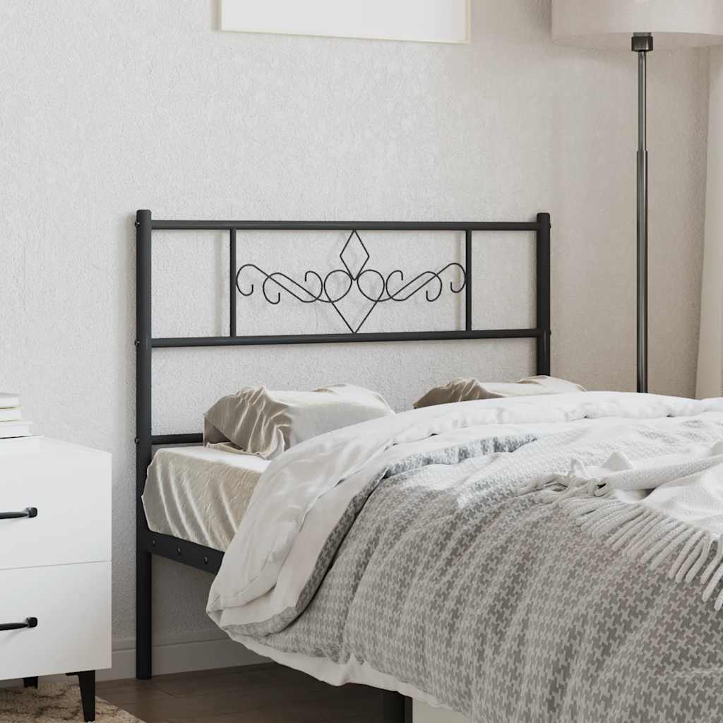 udskiftningsgavl 75 cm metal sort