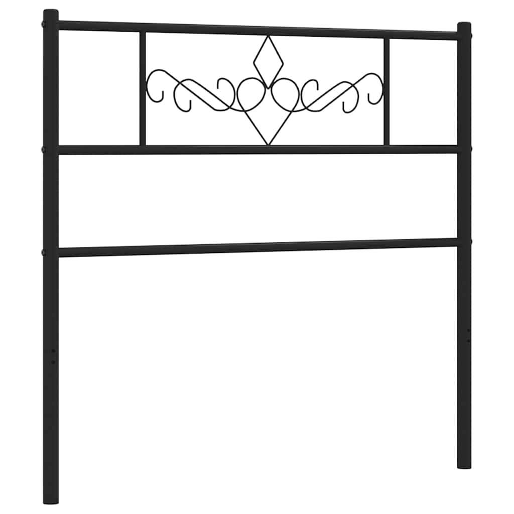 udskiftningsgavl 100 cm metal sort