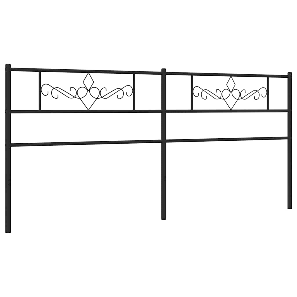 udskiftningsgavl 200 cm metal sort