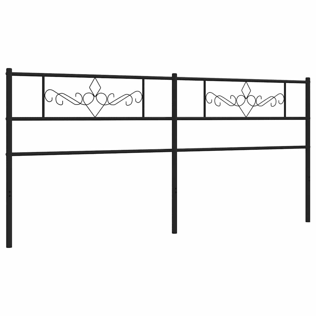 udskiftningsgavl 200 cm metal sort