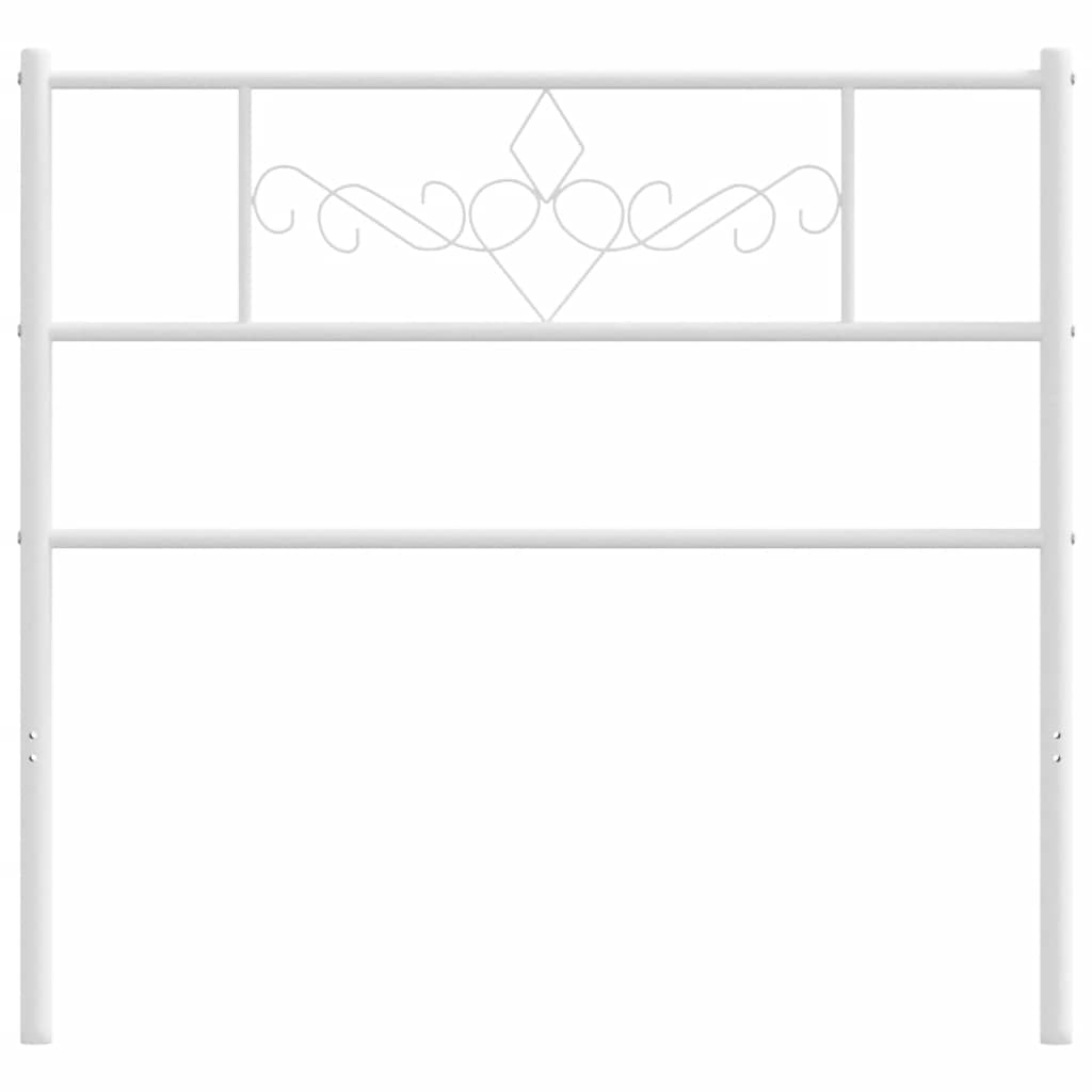 udskiftningsgavl 75 cm metal hvid