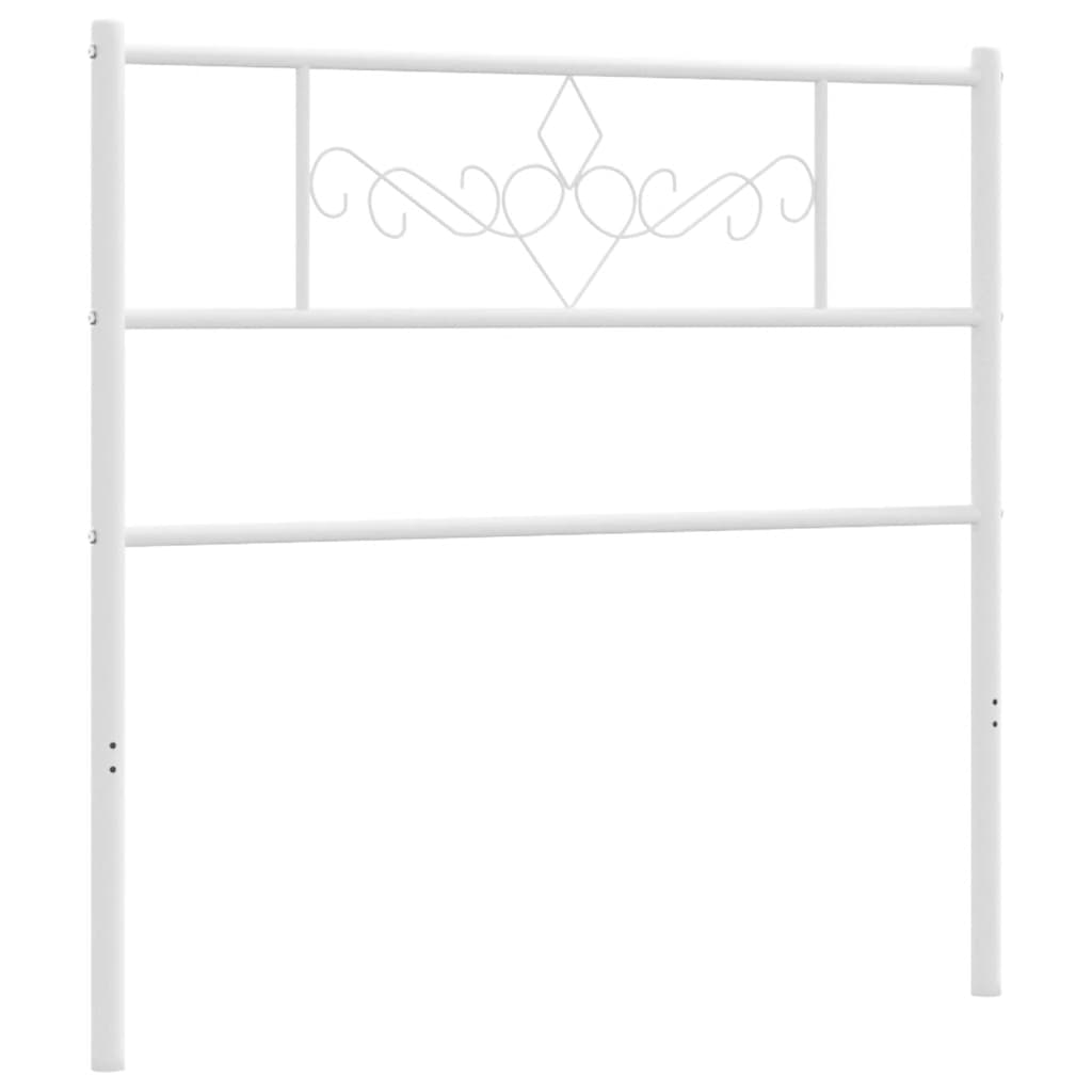 udskiftningsgavl 75 cm metal hvid