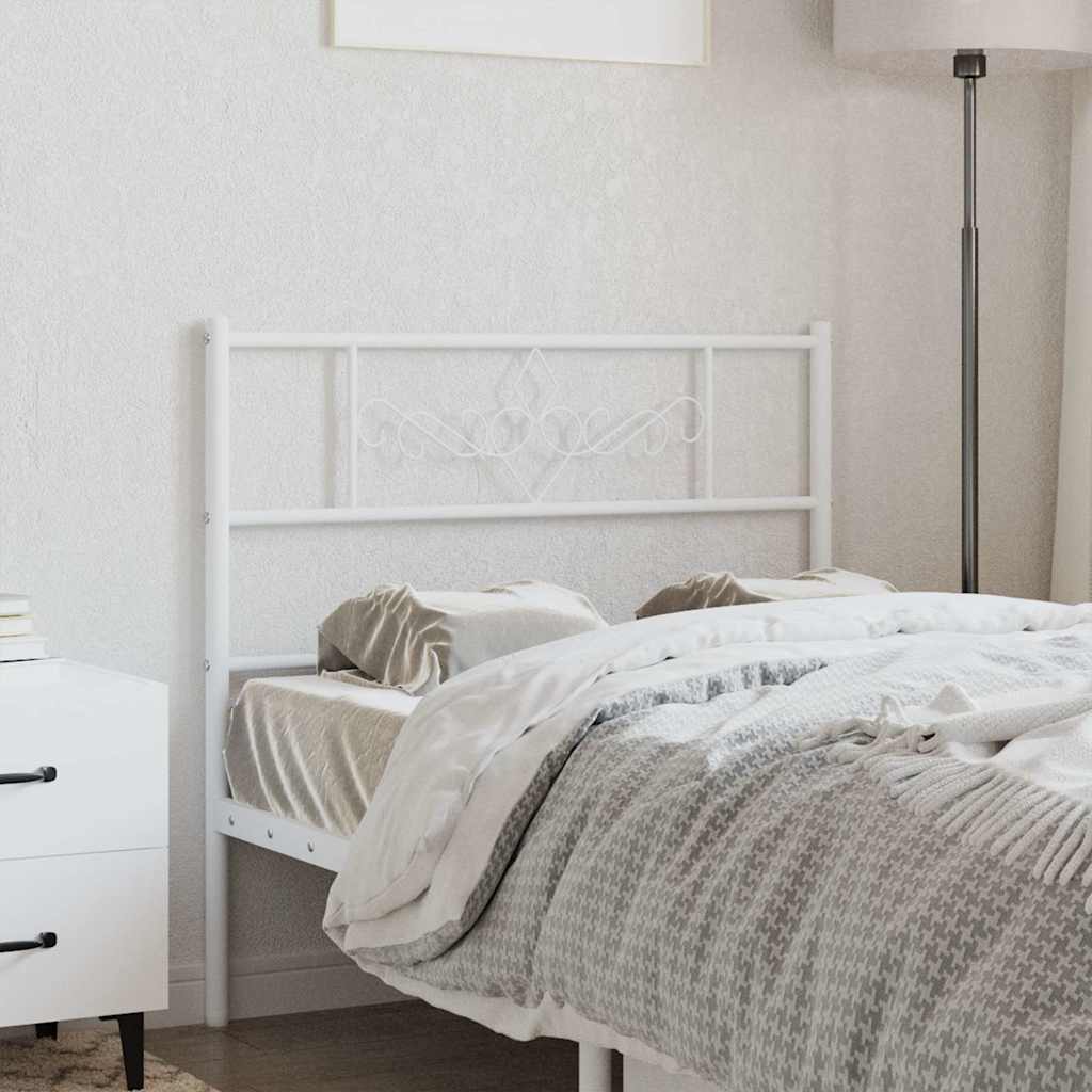 udskiftningsgavl 75 cm metal hvid