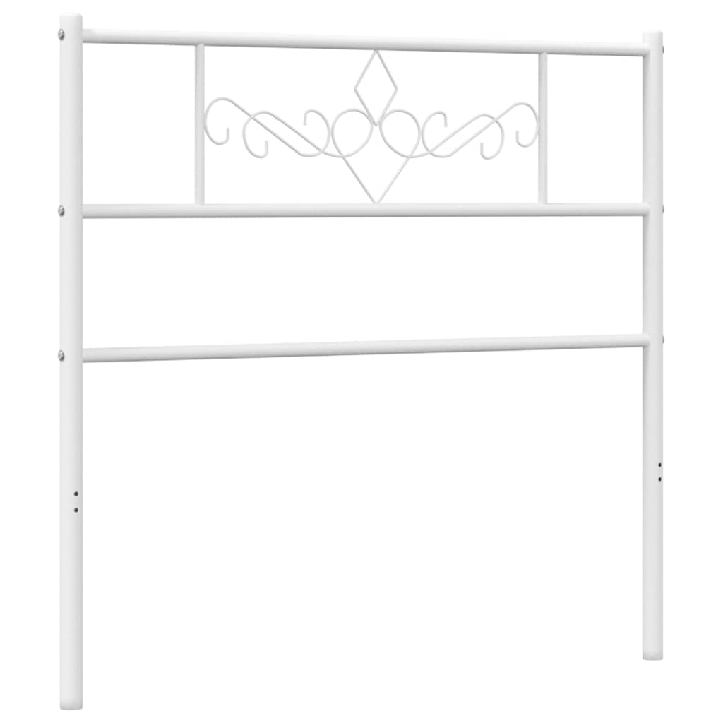 udskiftningsgavl 107 cm metal hvid