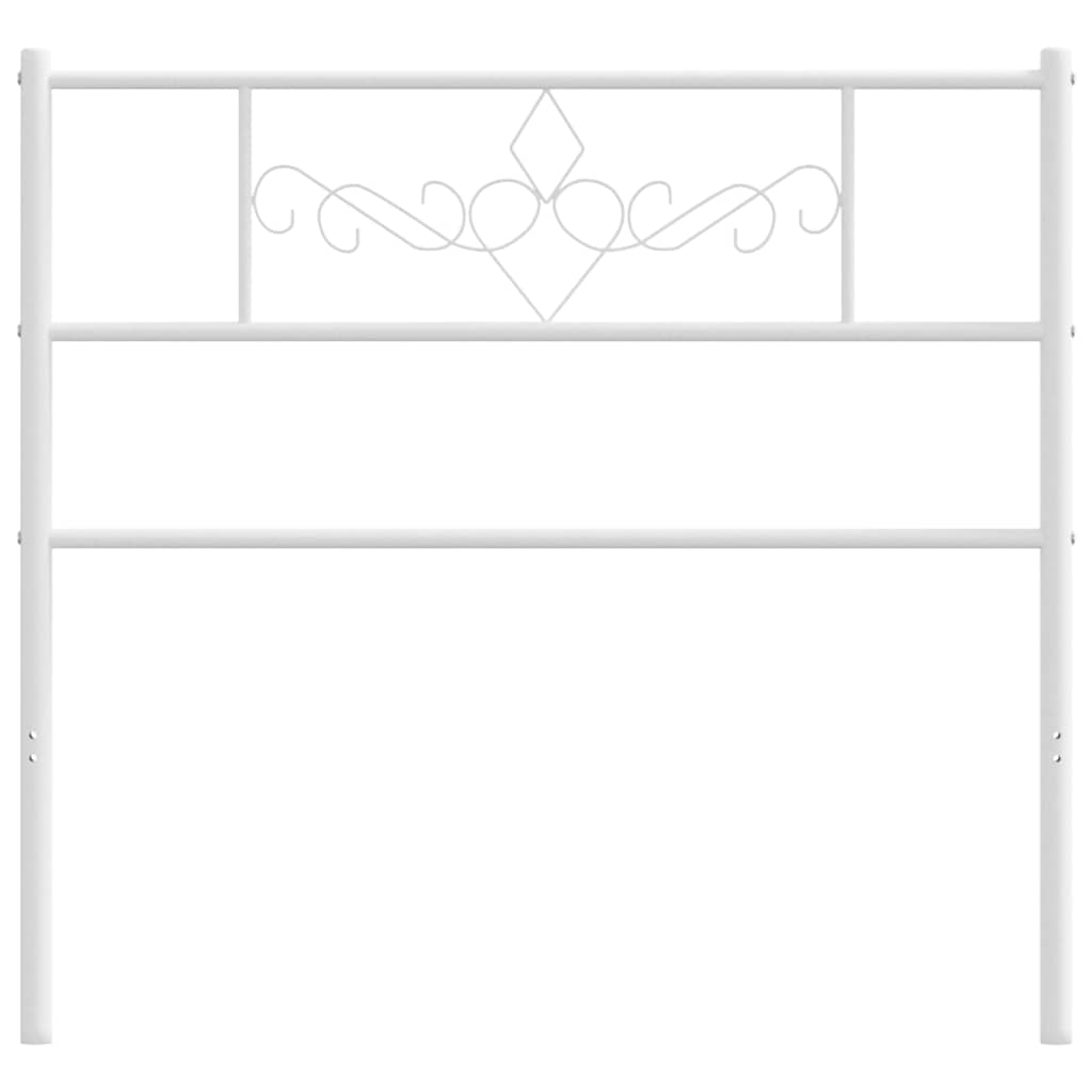 udskiftningsgavl 107 cm metal hvid