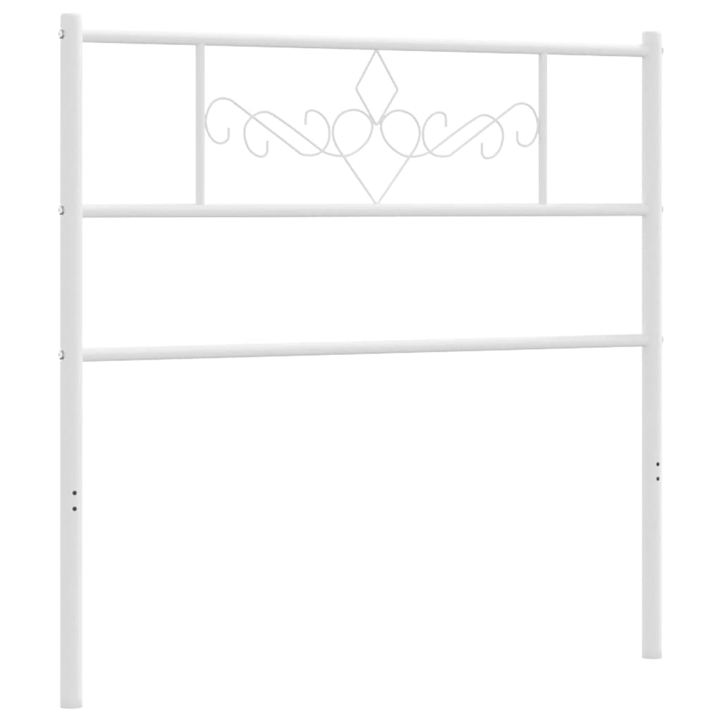 udskiftningsgavl 107 cm metal hvid
