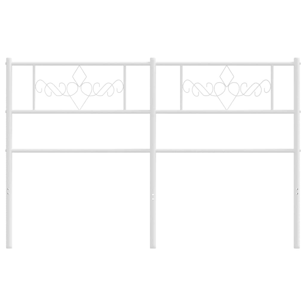 udskiftningsgavl 120 cm metal hvid