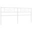 udskiftningsgavl 180 cm metal hvid