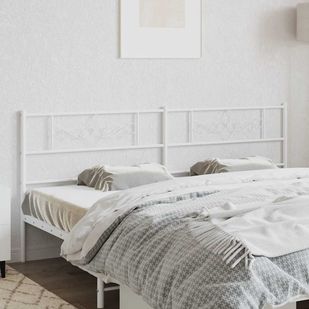 udskiftningsgavl 180 cm metal hvid