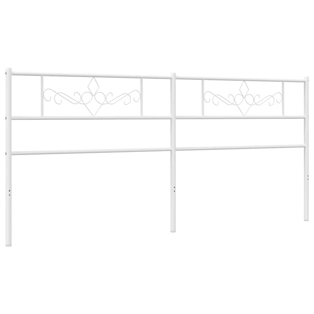 udskiftningsgavl 193 cm metal hvid