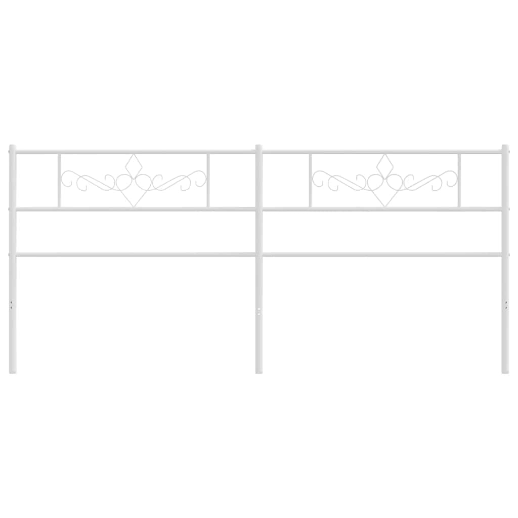 udskiftningsgavl 193 cm metal hvid