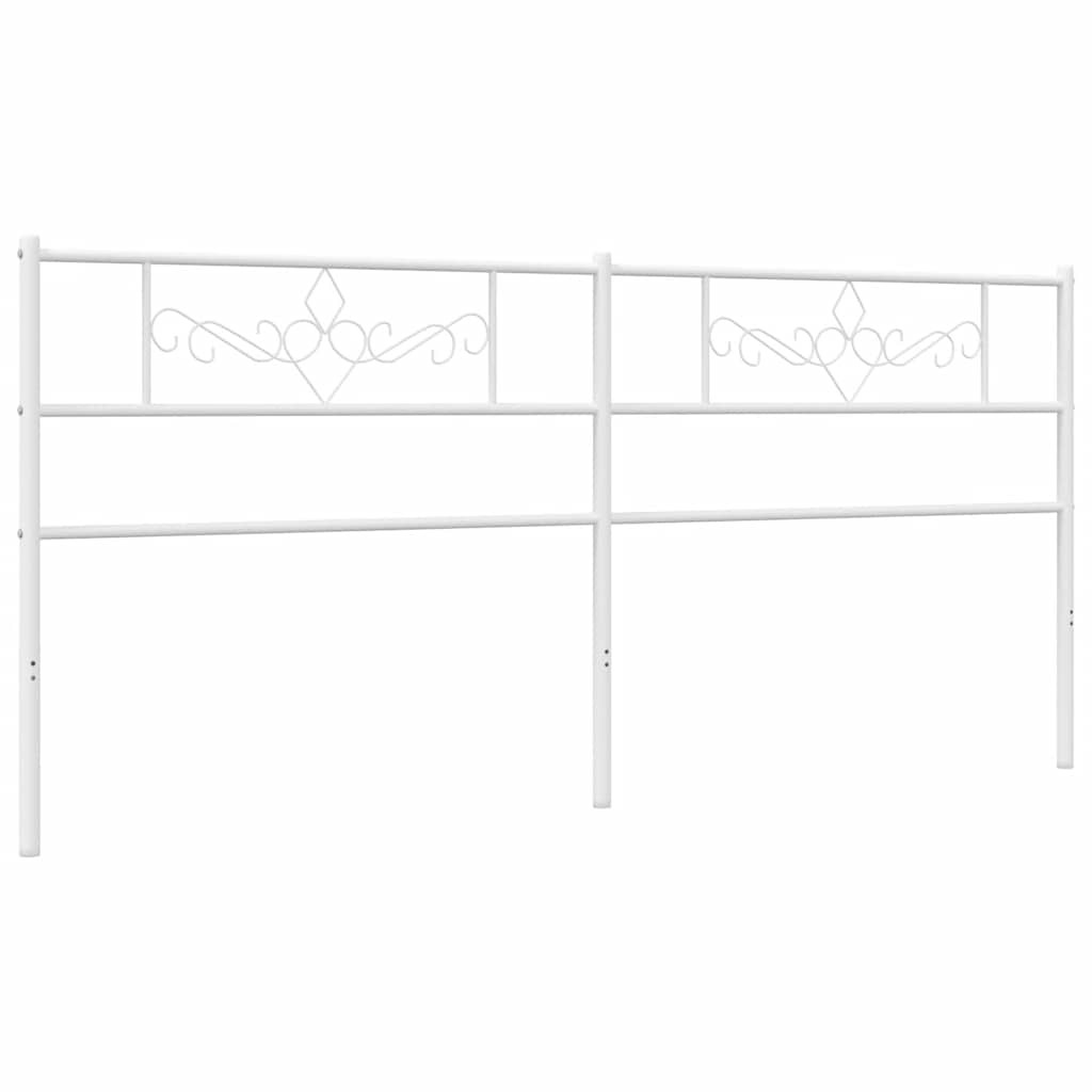 udskiftningsgavl 200 cm metal hvid