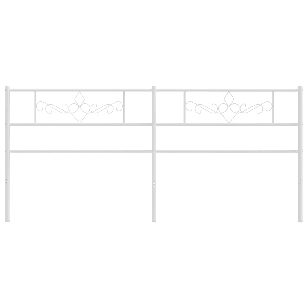 udskiftningsgavl 200 cm metal hvid
