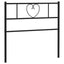 udskiftningsgavl 90 cm metal sort