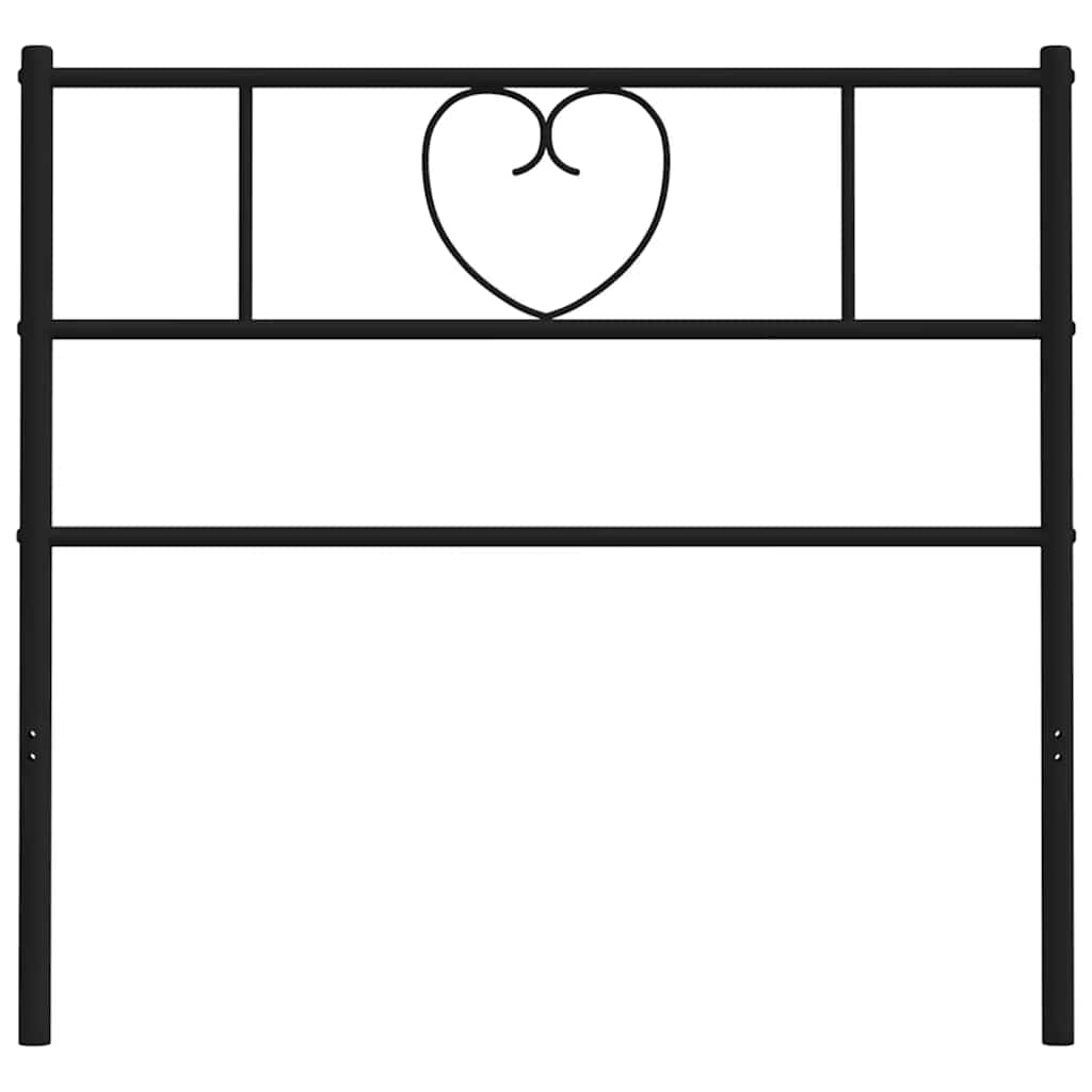 udskiftningsgavl 90 cm metal sort