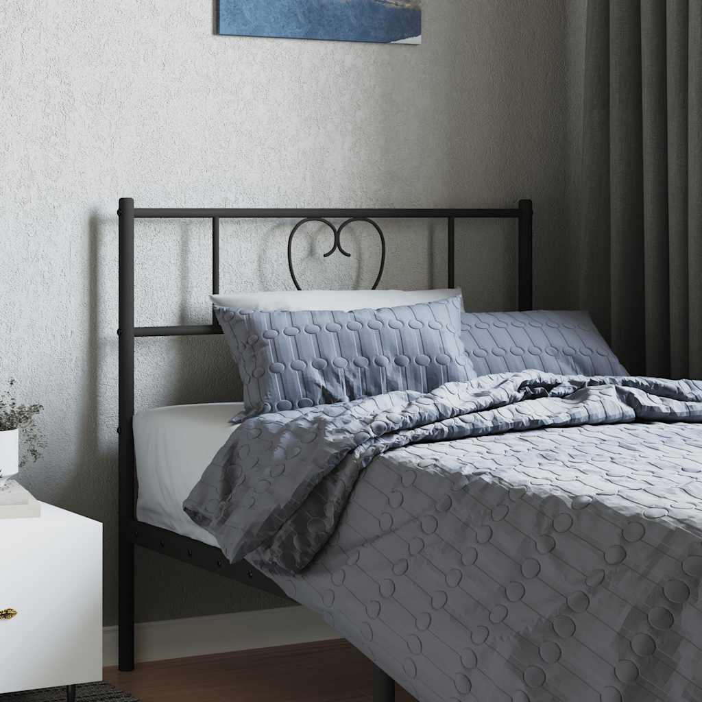 udskiftningsgavl 90 cm metal sort