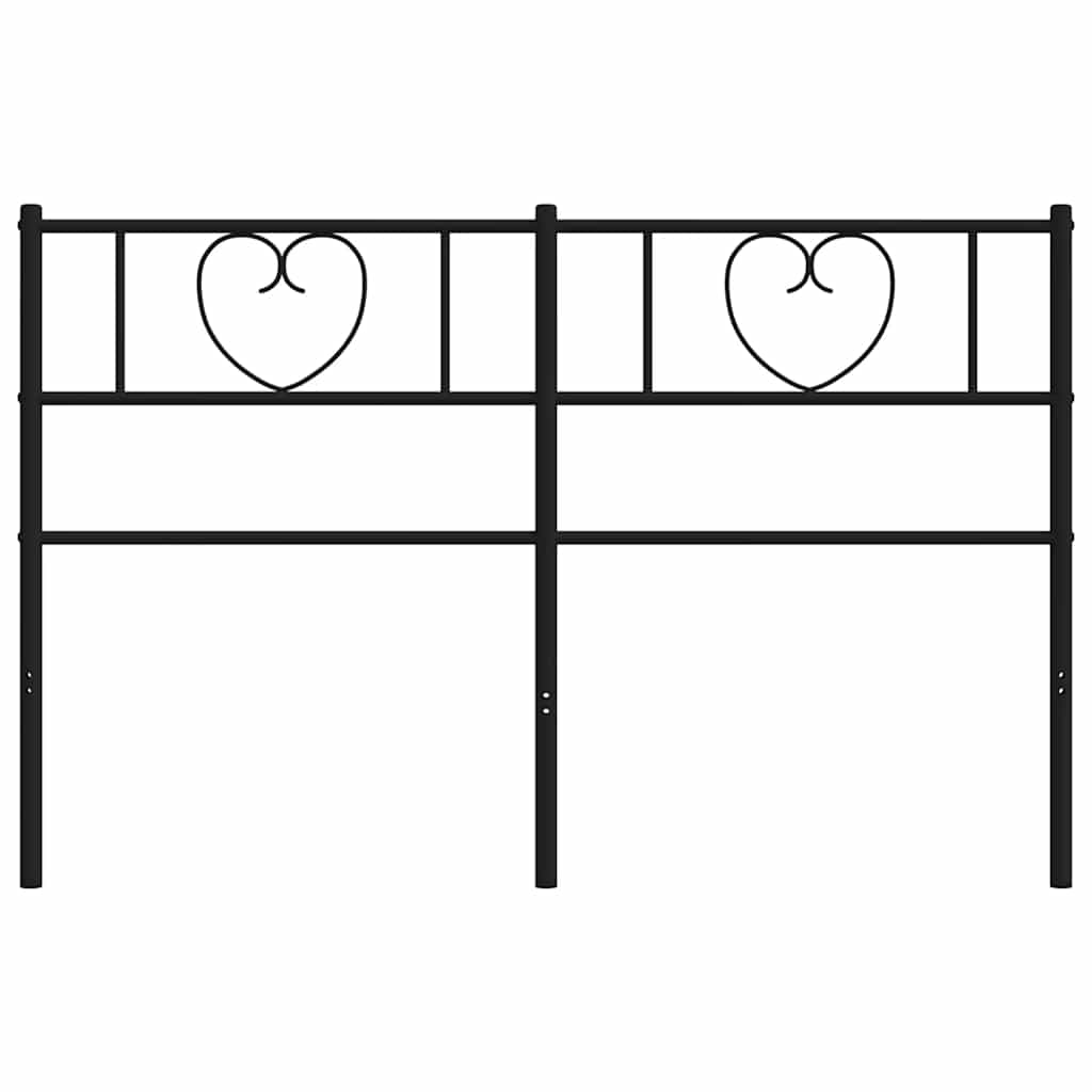 udskiftningsgavl 120 cm metal sort