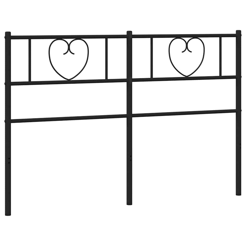 udskiftningsgavl 150 cm metal sort