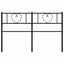 udskiftningsgavl 150 cm metal sort