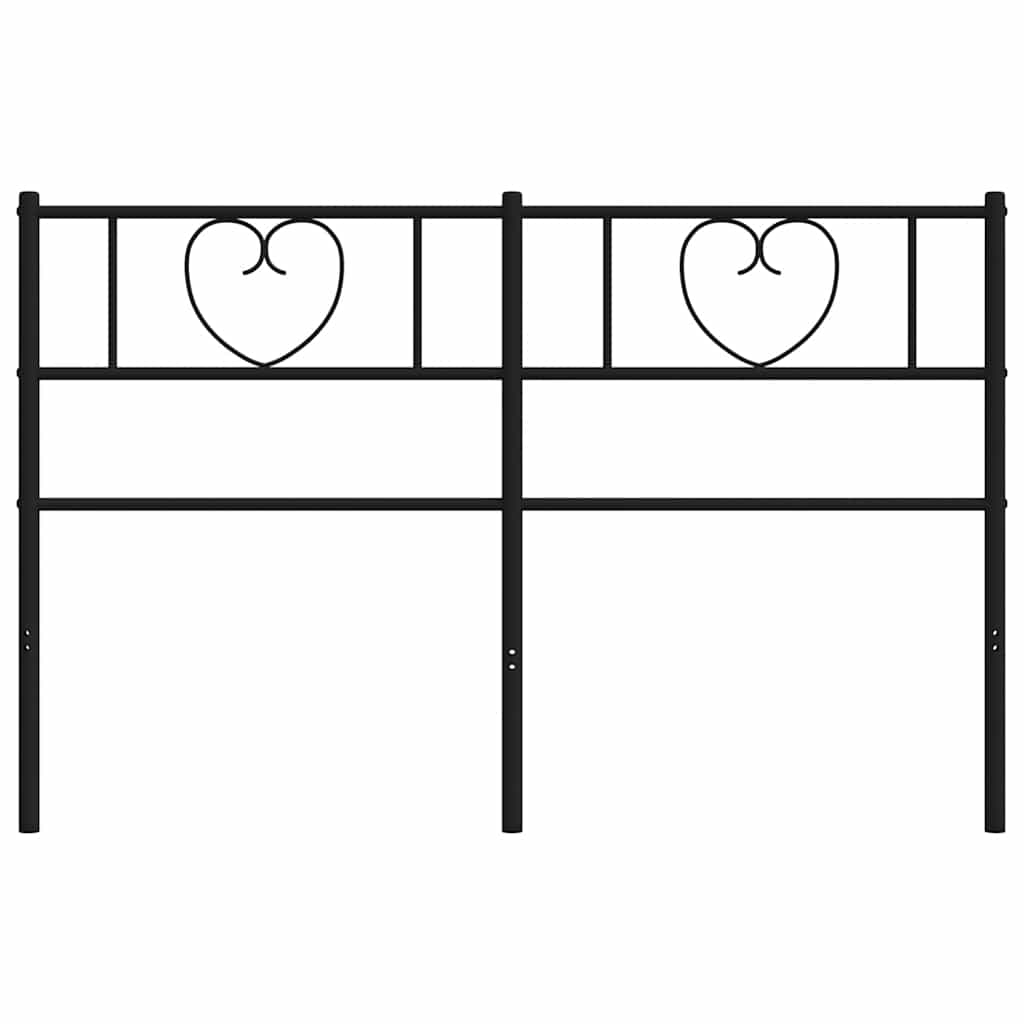 udskiftningsgavl 150 cm metal sort