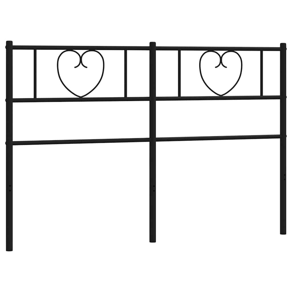 udskiftningsgavl 160 cm metal sort