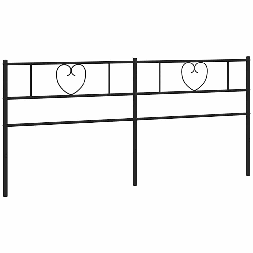 udskiftningsgavl 180 cm metal sort