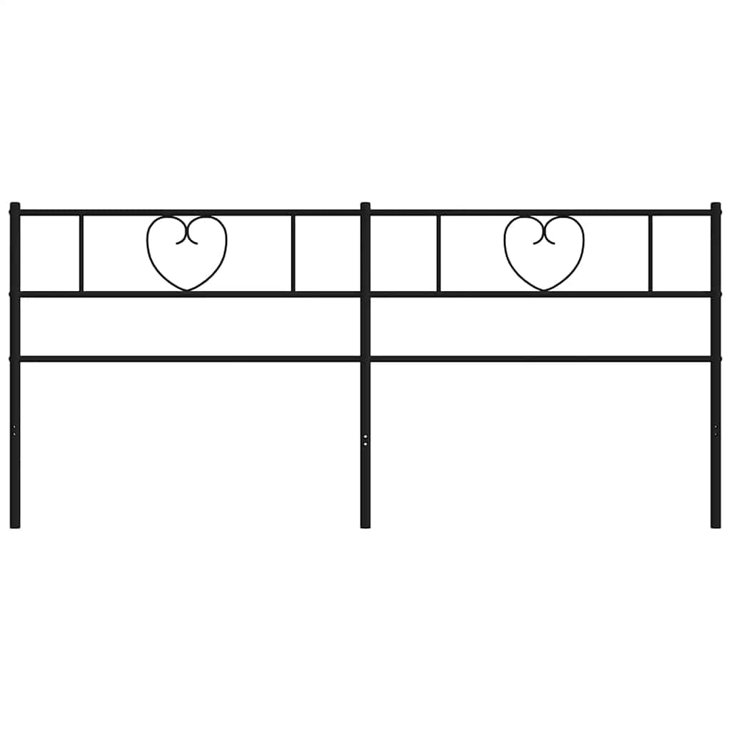 udskiftningsgavl 180 cm metal sort