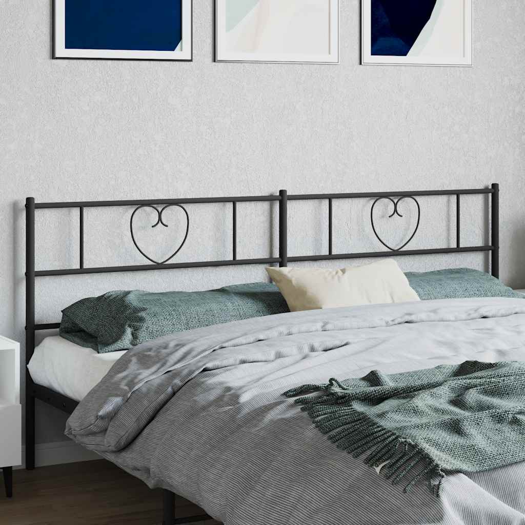 udskiftningsgavl 193 cm metal sort