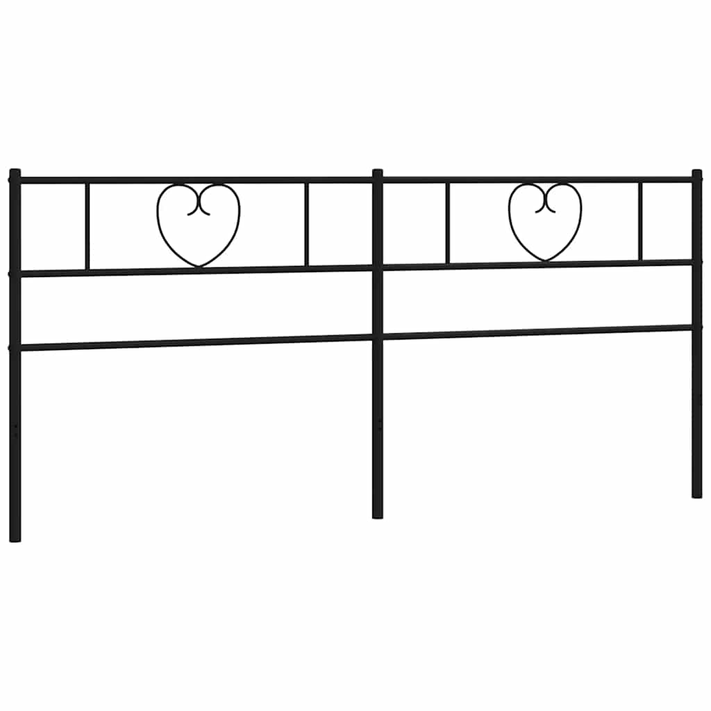 udskiftningsgavl 200 cm metal sort