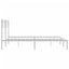sengeramme med sengegavl 140x190 cm metal hvid