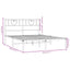 sengeramme med sengegavl 140x190 cm metal hvid