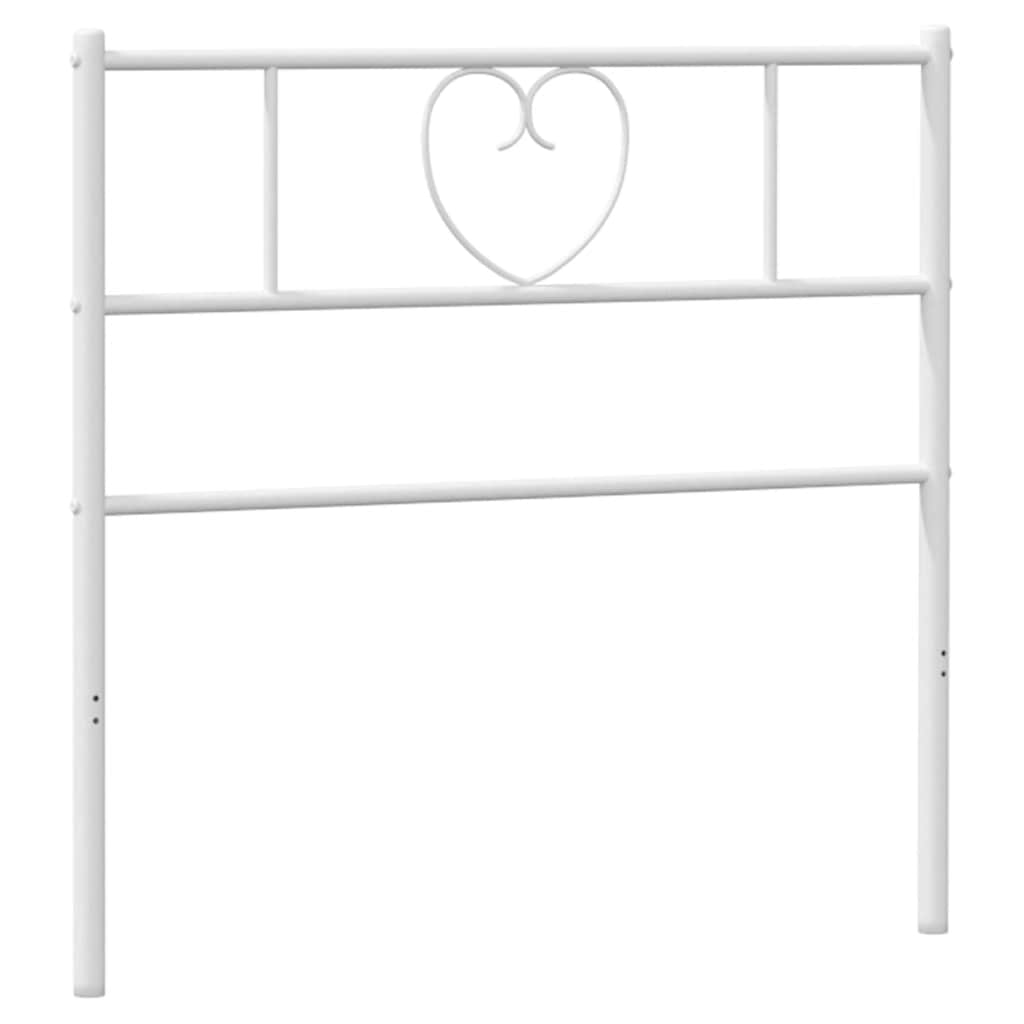 udskiftningsgavl 75 cm metal hvid