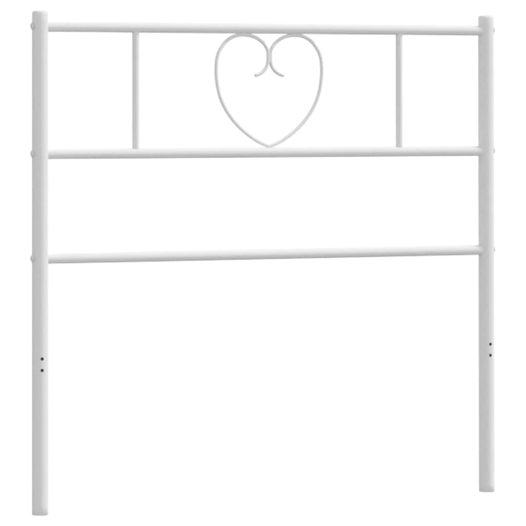 udskiftningsgavl 75 cm metal hvid