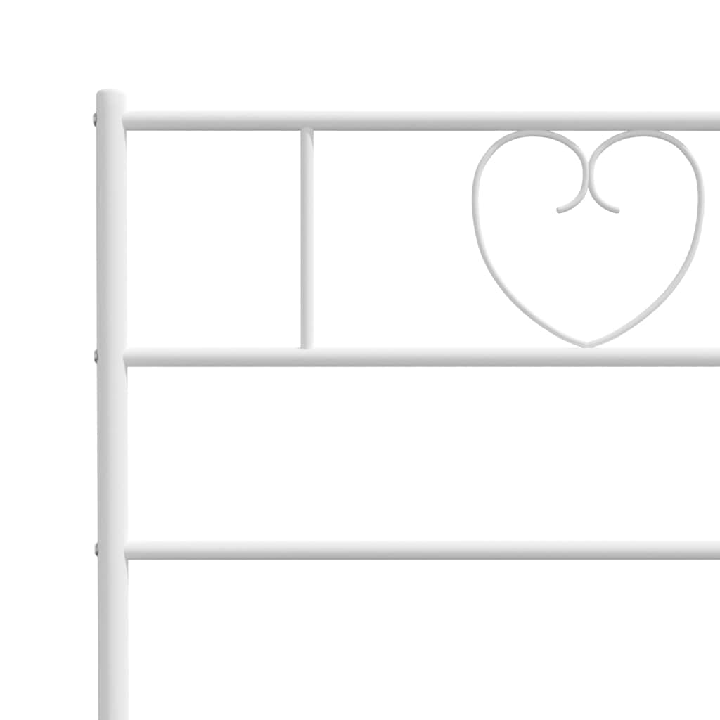 udskiftningsgavl 75 cm metal hvid