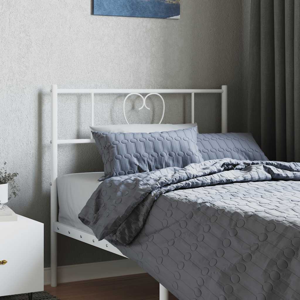udskiftningsgavl 75 cm metal hvid