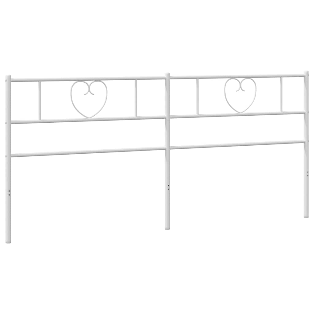 udskiftningsgavl 193 cm metal hvid